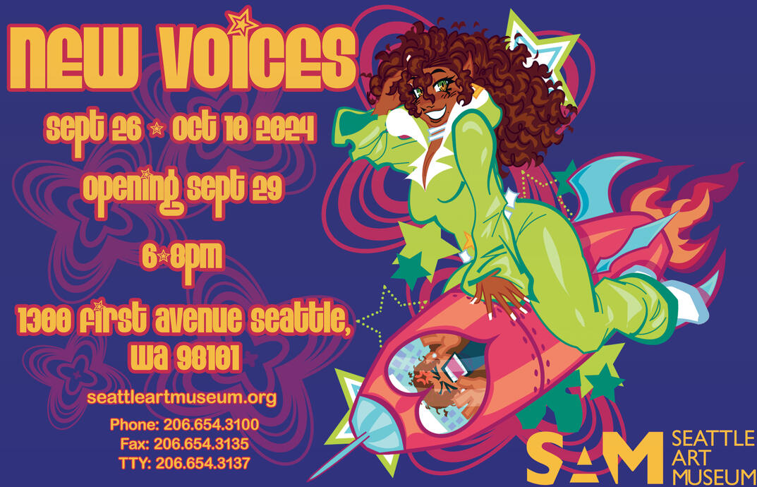 New Voices Landscape Poster MMA Foundations of Graphic Design Midterm Project October 2024