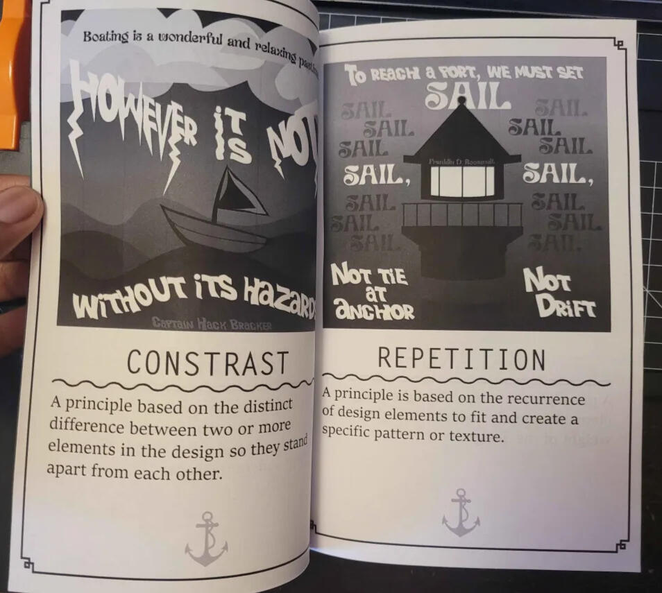 "Off the Hook" - Design Principles Pages CLICK FOR INSIDE PAGES